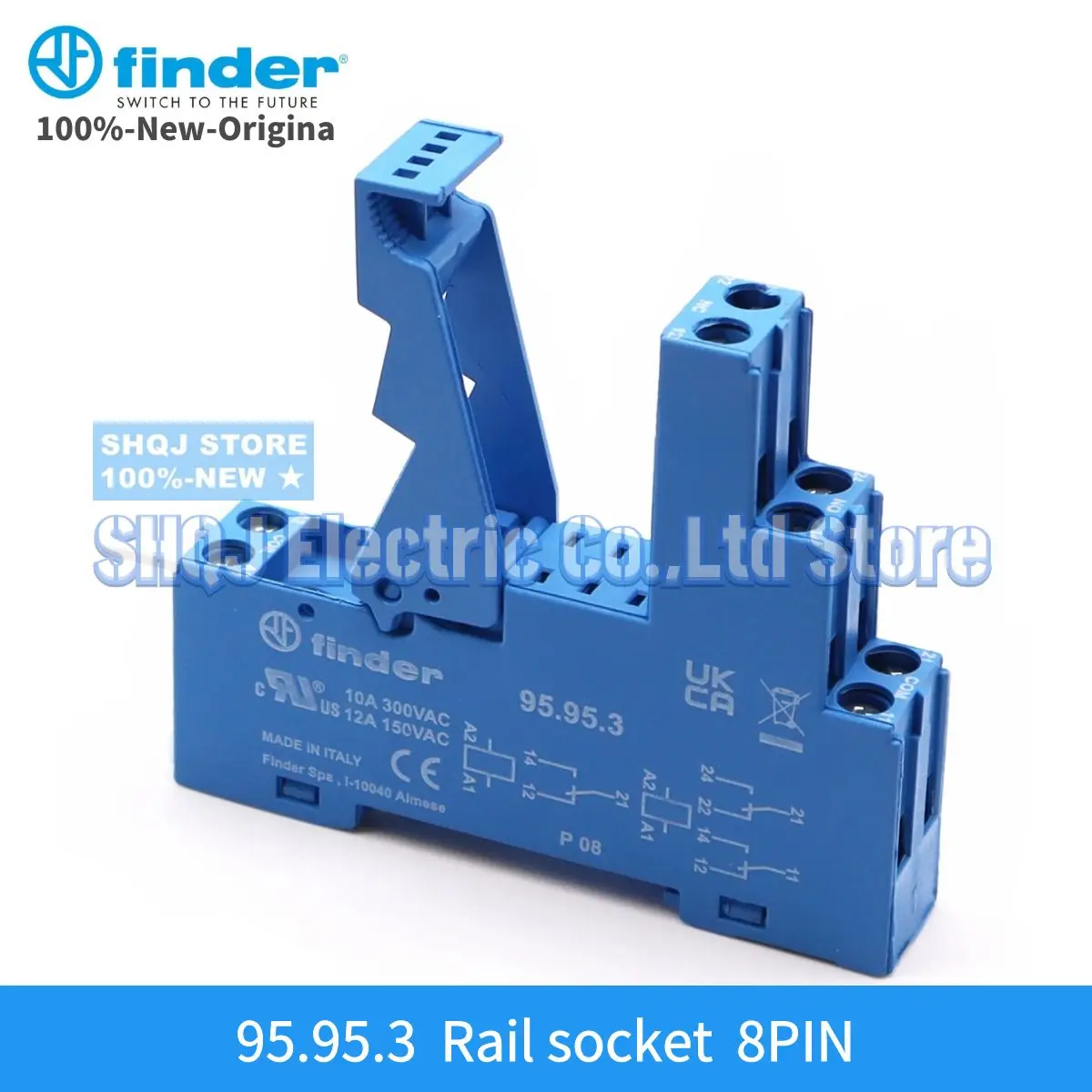 FINDER 100%-NEW 95.95.3 Rail socket 8pin original