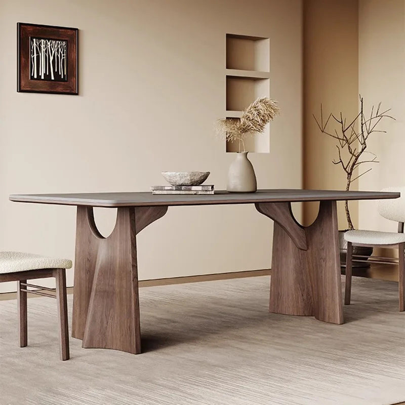 

Nordic Light Luxury Dining Table Set 4 Chairs Modern Wood Living Room Kitchen Study Table For 4 People Comedores De 4 Sillas