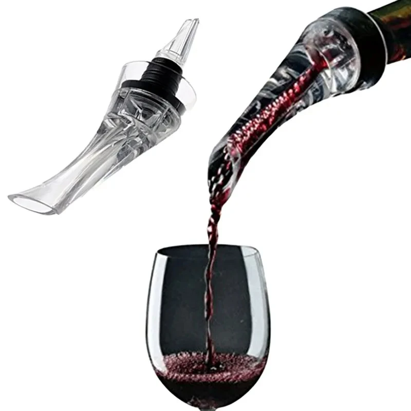 Acrylic Wine Aerator Pourer Premium Aerating Pourer Red Wine Decanter Cap Spout Stopper Bottle Mouth Dispenser Decanter Spout