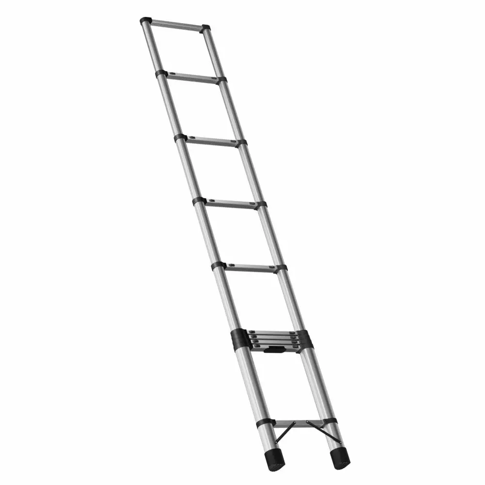 

12.5ft Telescoping Ladder – Heavy Duty Folding Extension Ladder with Locking System, 330lbs Capacity for Home, RV, Outdoor