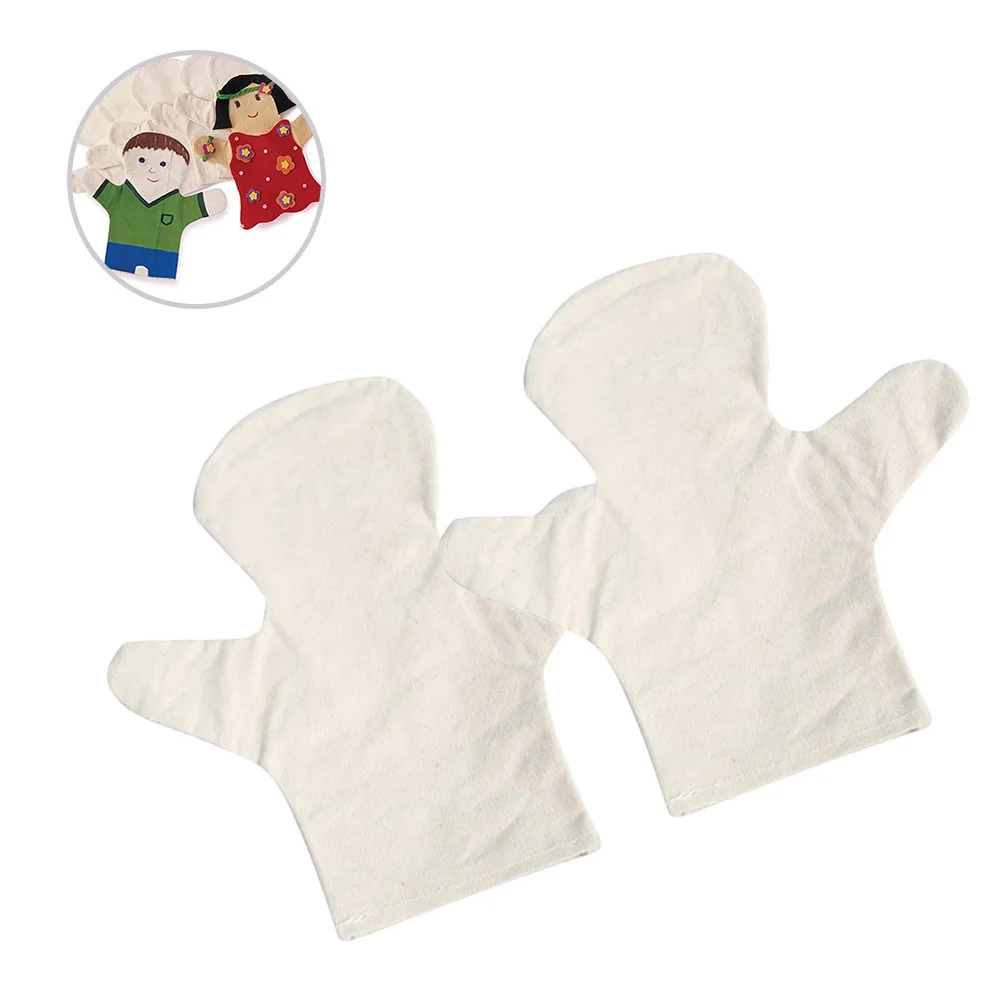 2 pçs kit de material de dedo para crianças diy artesanato suprimentos artesanal material educacional para fantoche de dedo tecido crianças jogar conjunto