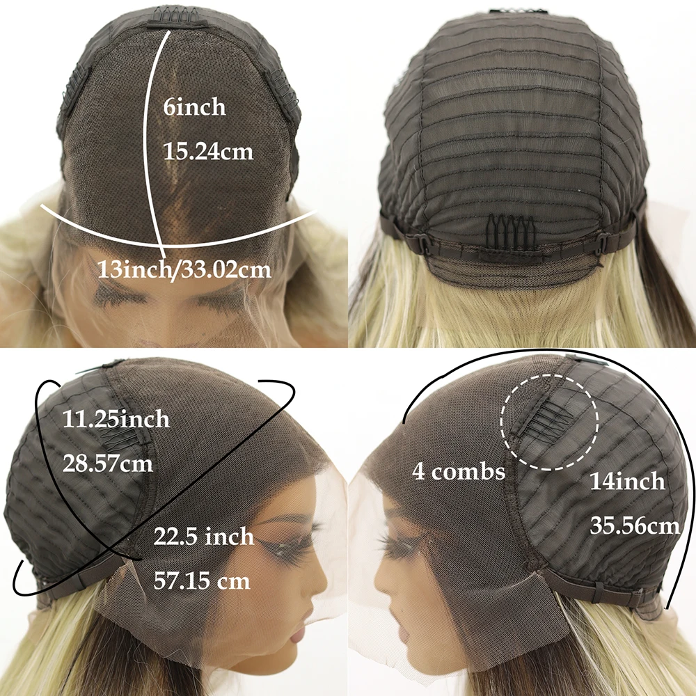 13x6 Hd الدانتيل الأسود الباروكات الاصطناعية الدانتيل الجبهة الباروكات حريري طويل مستقيم للنساء شعر مستعار أسود غطاء الألياف الاصطناعية غلويليس خصلات الشعر المستعار