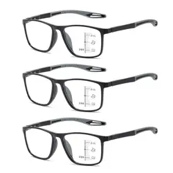 TR90 Sports Progressive Multifocal Reading Glasses Women Men HD Anti-blue Light Near And Far Presbyopic Eyewear