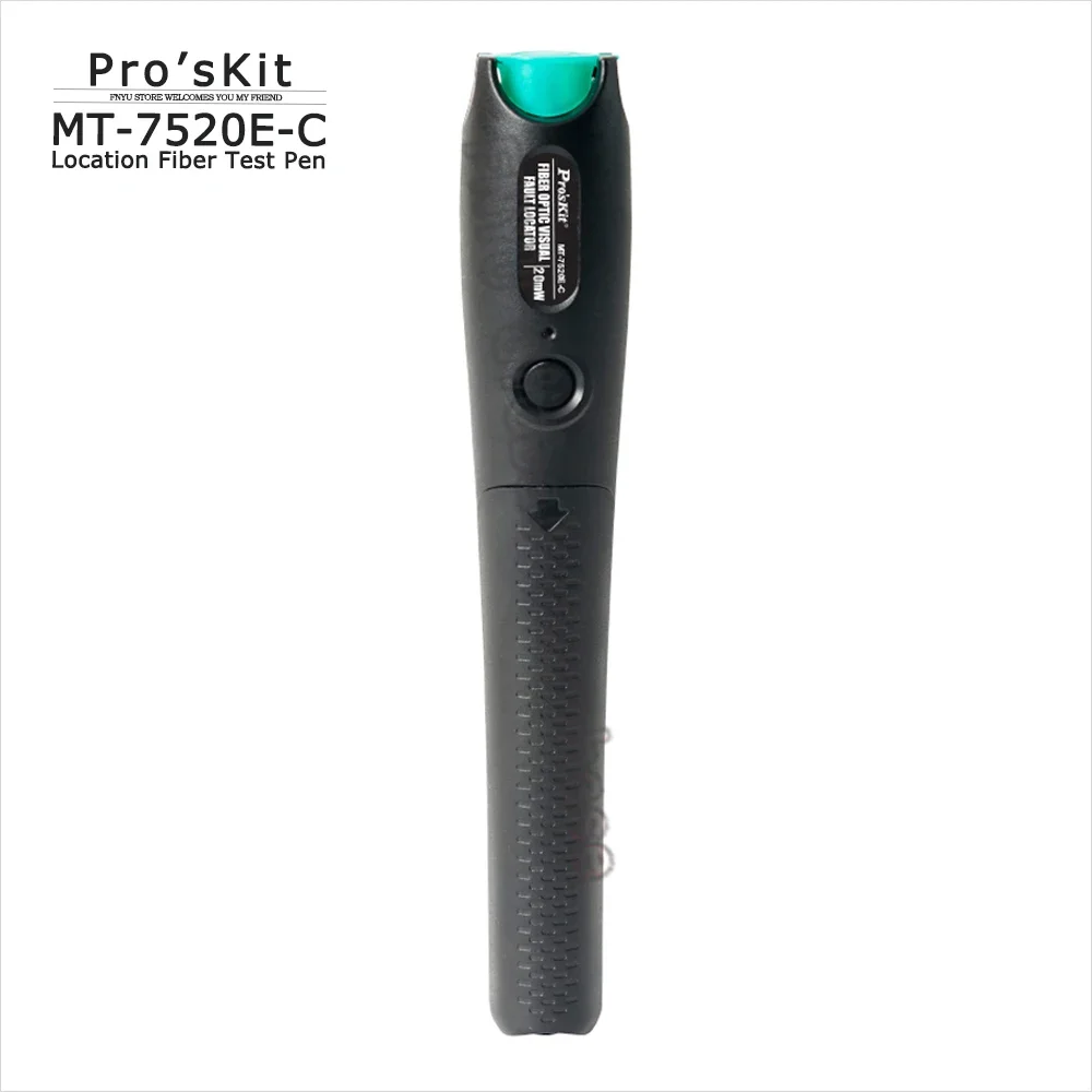 

Лазерный тестер Pro'skit, ручка для проверки местоположения дефектов лазера, Красного волокна, 20 МВт, подходит для ST / SC/FC, диапазон 15 км