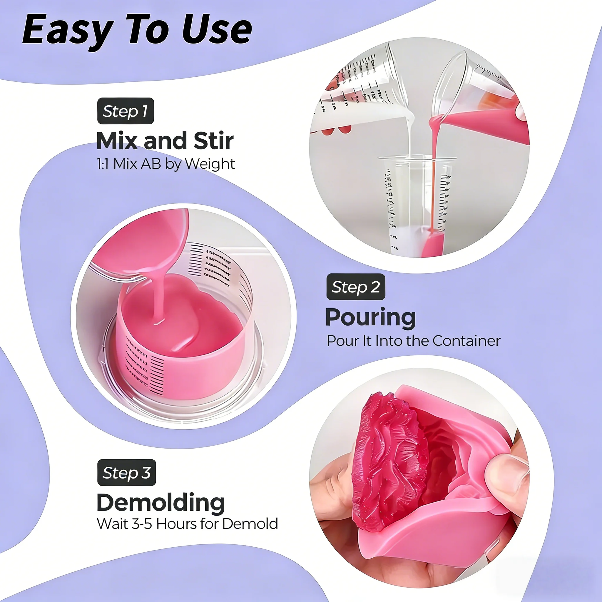 Silicone Líquido Rosa, Resina - Resin Craft Material avaliação e preço