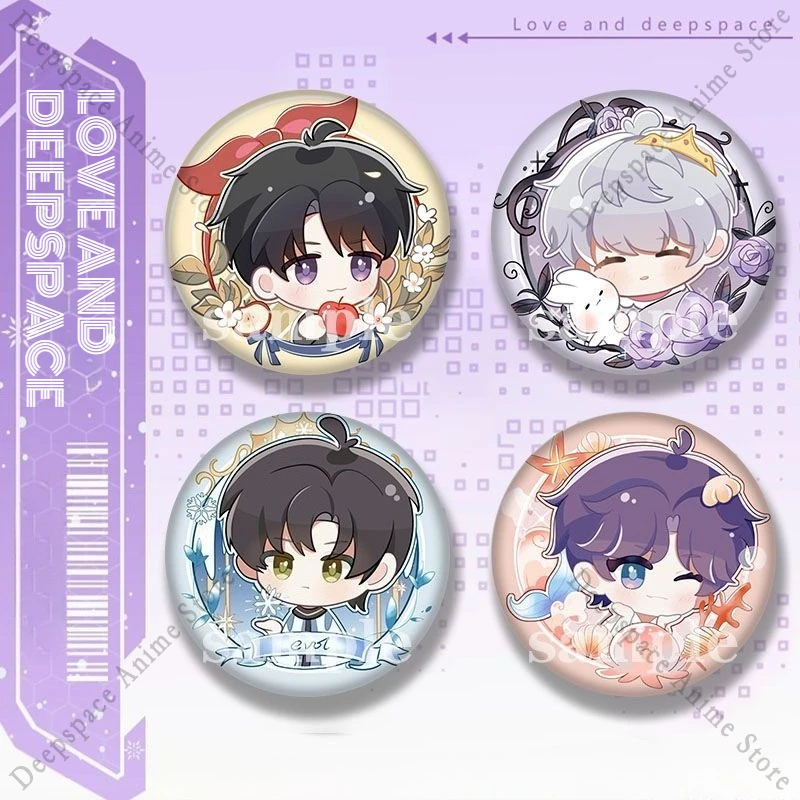 

58/75MM Love and Deepspace Rafayel Sylus Caleb Zayne Xavier Anime Badge Cartoon Collection Emblem Brooch Pin Backpack Decoration