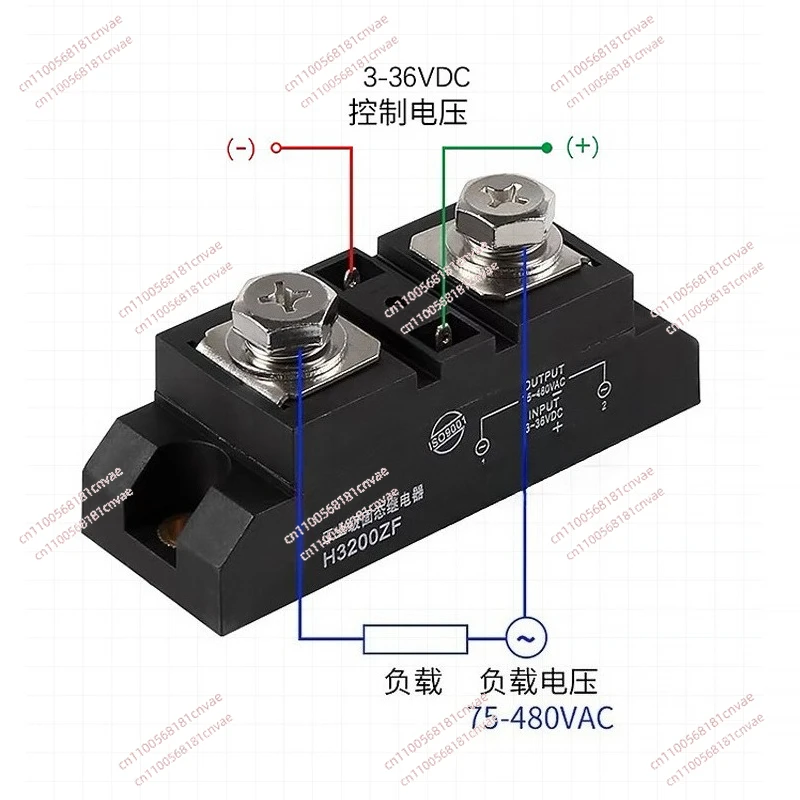 SSR Industrial Grade Solid State Relay H3300ZF 3200ZF 3400ZF DC Control AC Single