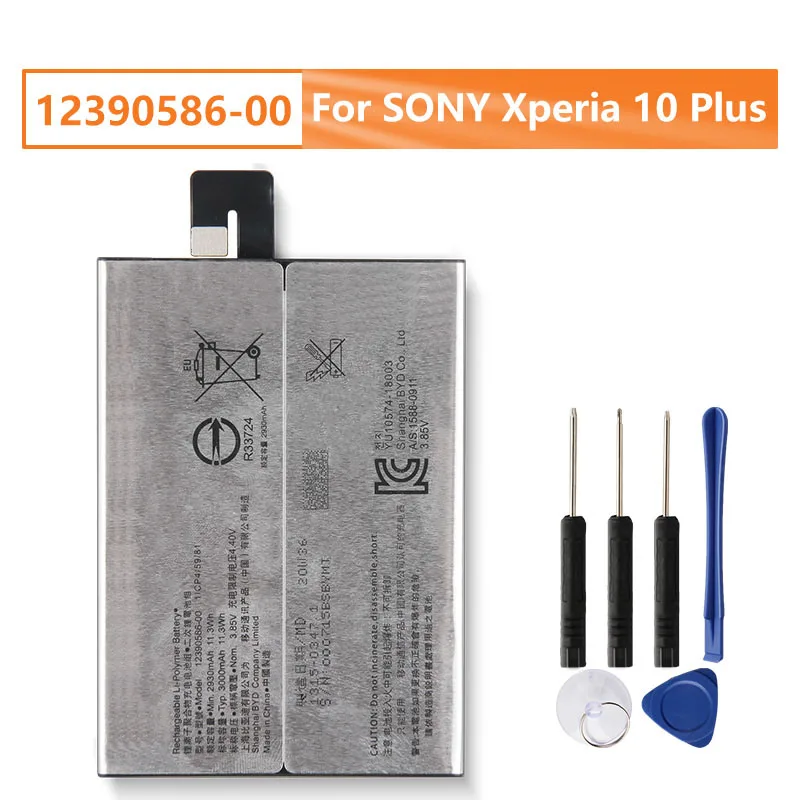 

Replacement Battery 12390586-00 For SONY Xperia 10 Plus Phone Battery 3000mAh With Free Tools