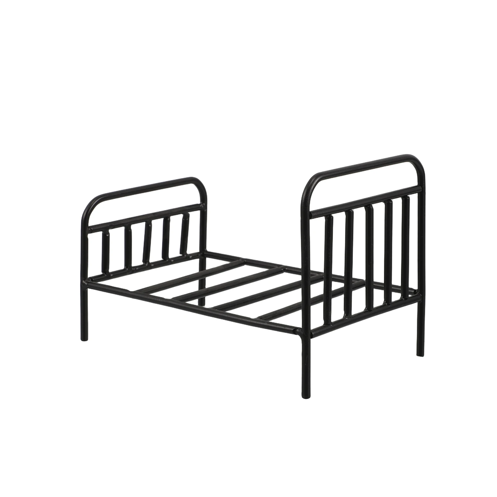 

Small Bed Flower Pot Stand House Metal Decorative Furniture Iron Dollhouse Beds
