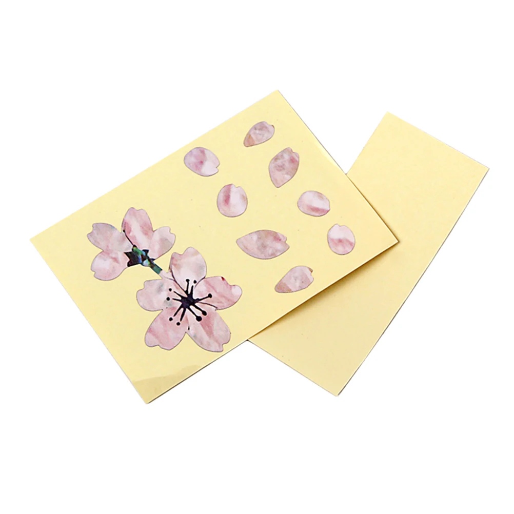 

12pcs Guitar Sticker Cherry Blossom Floral Decal Bass Ukulele Removable Adhesive Inlay Dot Fretboard Decoration Panel