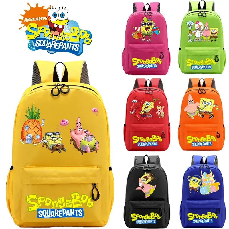 

Рюкзаки с изображением Губки Боба Квадратныхрюхов, школьные рюкзаки для студентов, рюкзак с принтом персонажей аниме и мультфильмов, большой вместительный рюкзак для школы, школьные принадлежности