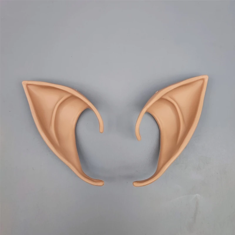 3 Pairs Funny Latex Elf Ears Simulation Soft False Pointed Ears Elf Ears Decoration Costumes for Carnivals Cosplay