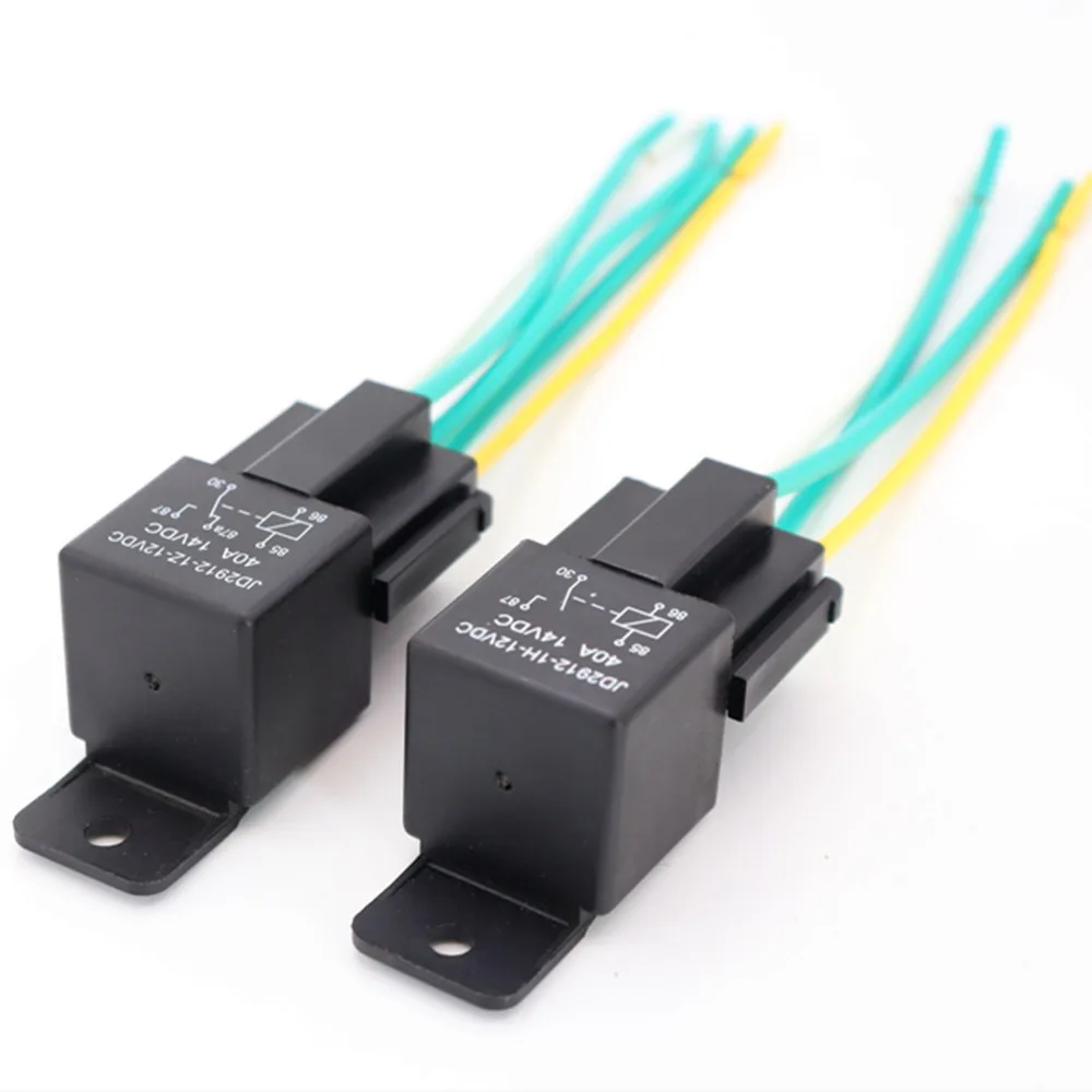 waterproof Relay Automobile Motorcycle Electric Vehicle Headlight Fan Horn GPS Power Off Fuel Cut-off Relays DC 12V 24V 36V 48V