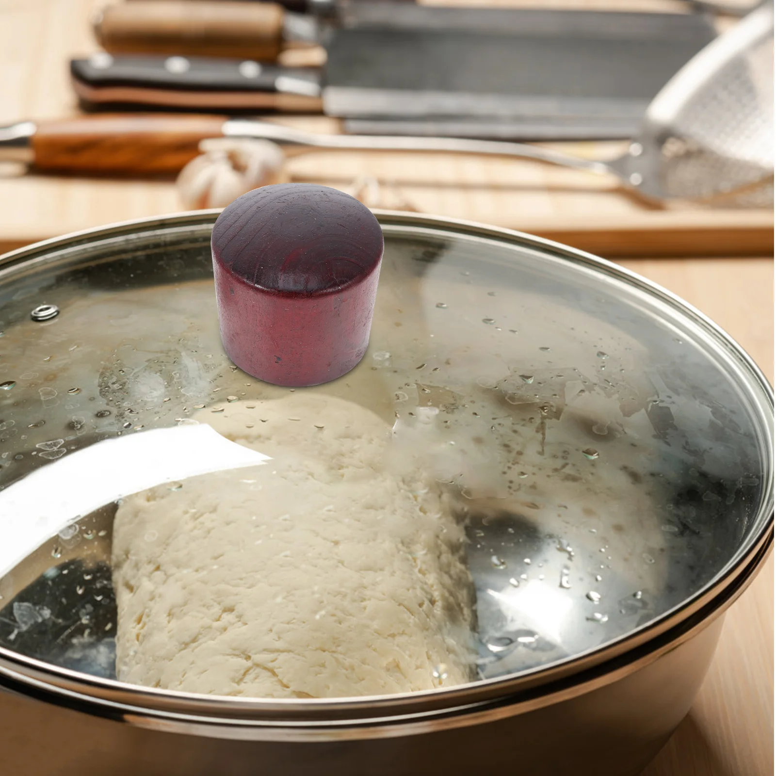 

5Sets Wood Pan Cover Handle Universal Fit for Most Pots and Kettle Lids Replacement Handles for Pots and Pans