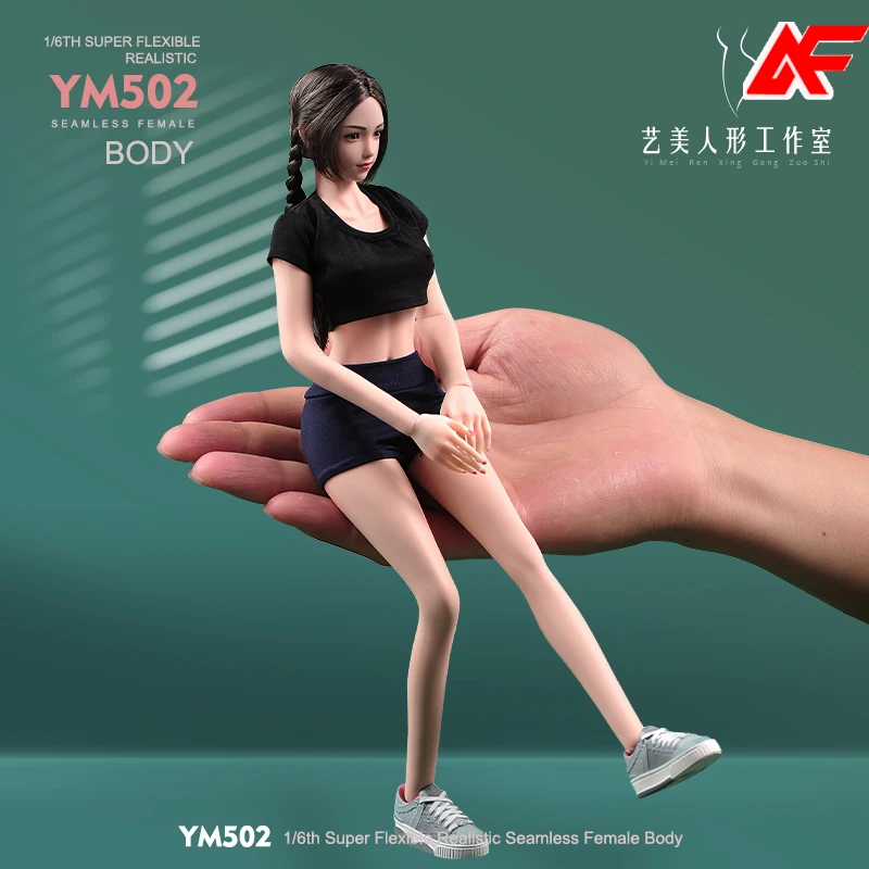 

YM502 1/6 Scale Female Big Bust Slender Waist Seamless Body 12'' Flexible Action Figure Doll Toys