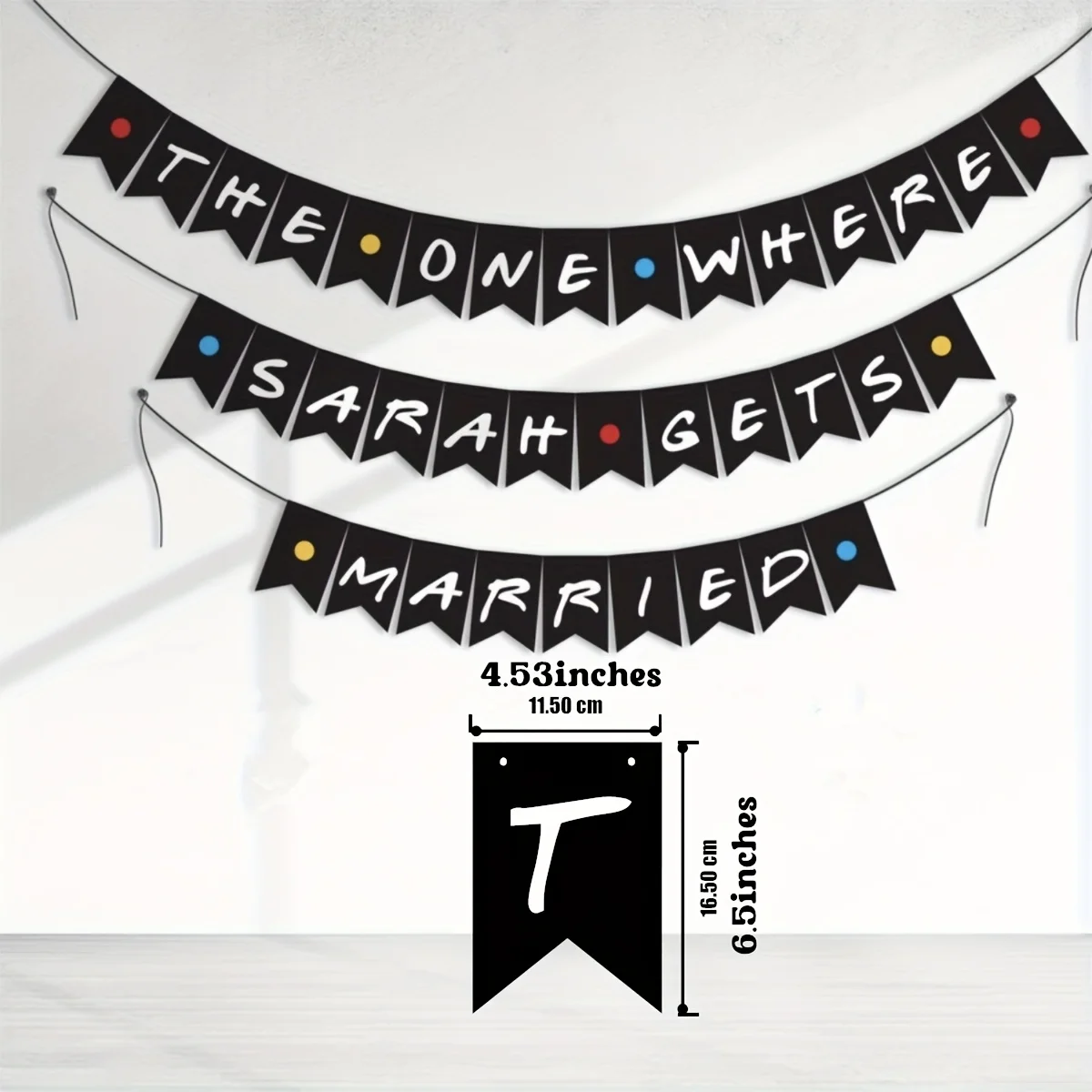 カスタマイズ可能なパーティーバナー、パーソナライズされた名前付き、友人、ブライダルシャワーパーティーバナー、友人テーマガーランド