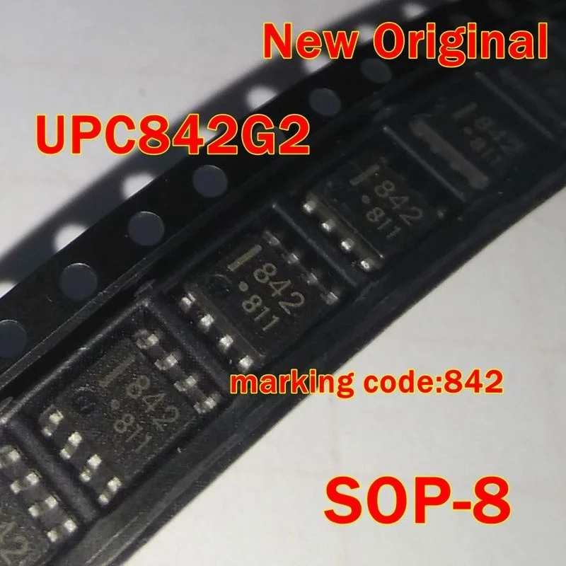 

1Pcs to 100Pcs Upc842G2 Sop-8 New Original Marking Code:842 Single Supply Voltage, Dual Operational Amplifier