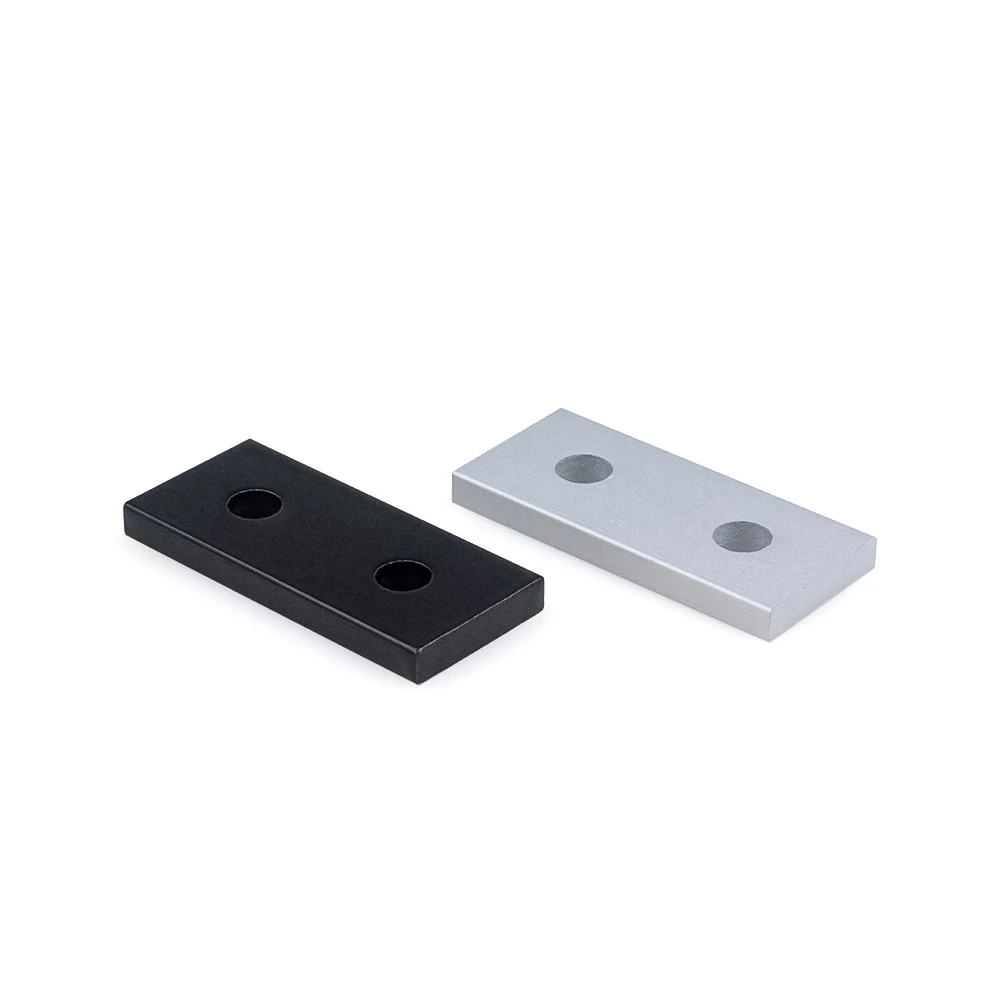 

2 Hole Strip Plate for 20 Series Aluminum Profiles Vertical connecting plate Aluminum profile accessory mounting plate reinforce