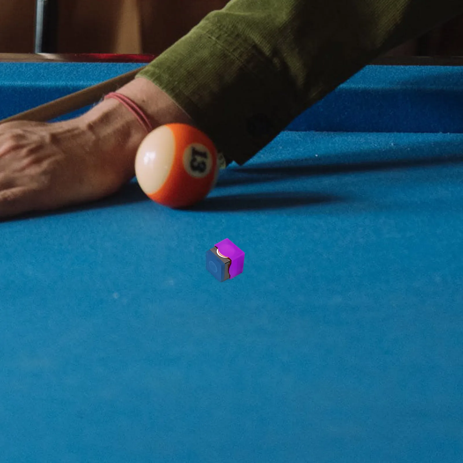 

12 Pcs Chocolate Powder Set Billiard Chalk Storage Holder Pool Caddie Clip Sleeve Accessories Box for Tables Case