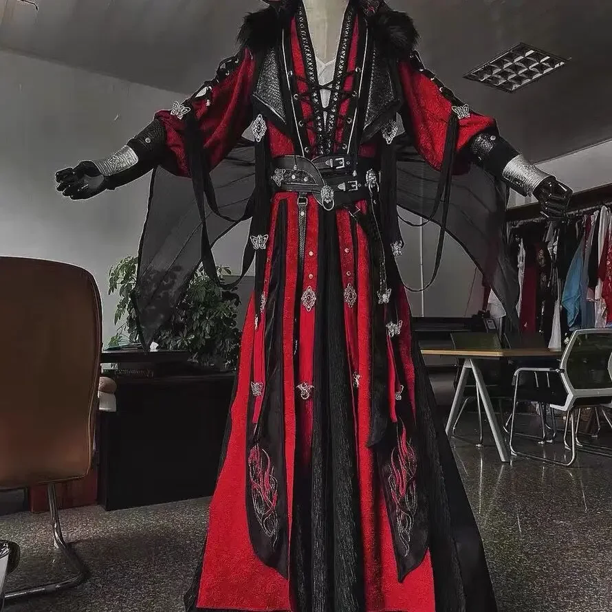 

Chinese TV Series TGCF Tian Guan Ci Fu Xie Lian Hua Cheng Cosplay Costume Hua Cheng Cos Dress Hanfu Full Set