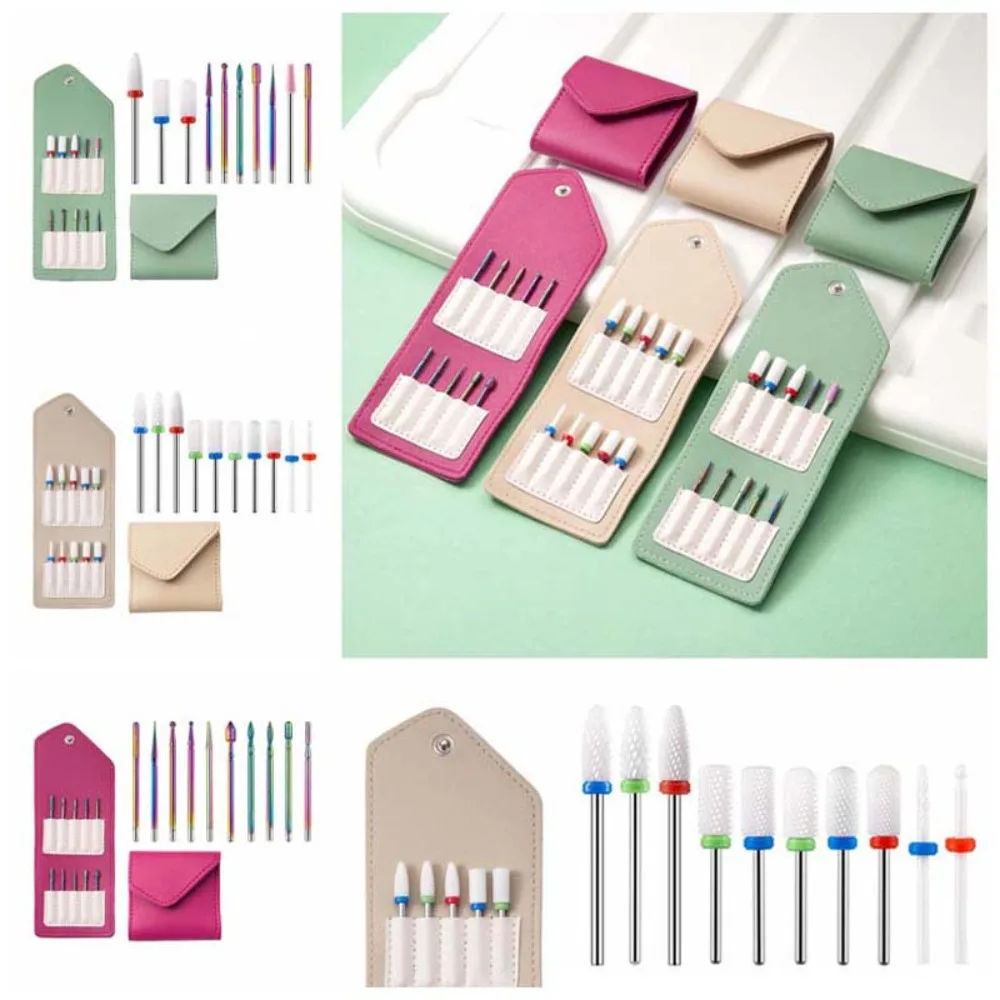 10 قطعة/المجموعة هلام إزالة تلميع بشرة مسمار تلميع رئيس مطحنة الأظافر الكهربائية اكسسوارات السيراميك مسمار لقمة ثقب #2