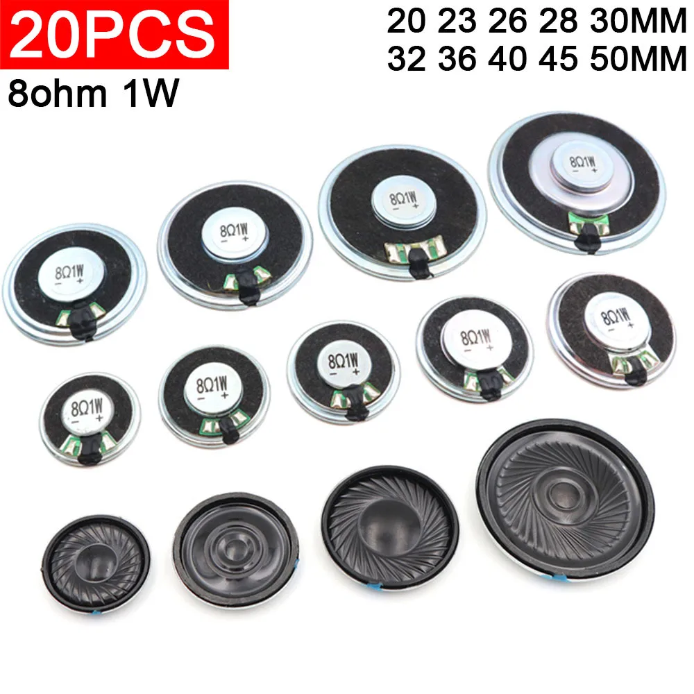 20Pcs 8 Ohm 1 Watt … - image
