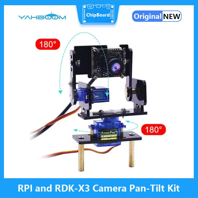 Yahboom HD Camera Pan-Tilt Kit with 2 Pcs SG90 Servos for Raspberry Pi and RDK-X3