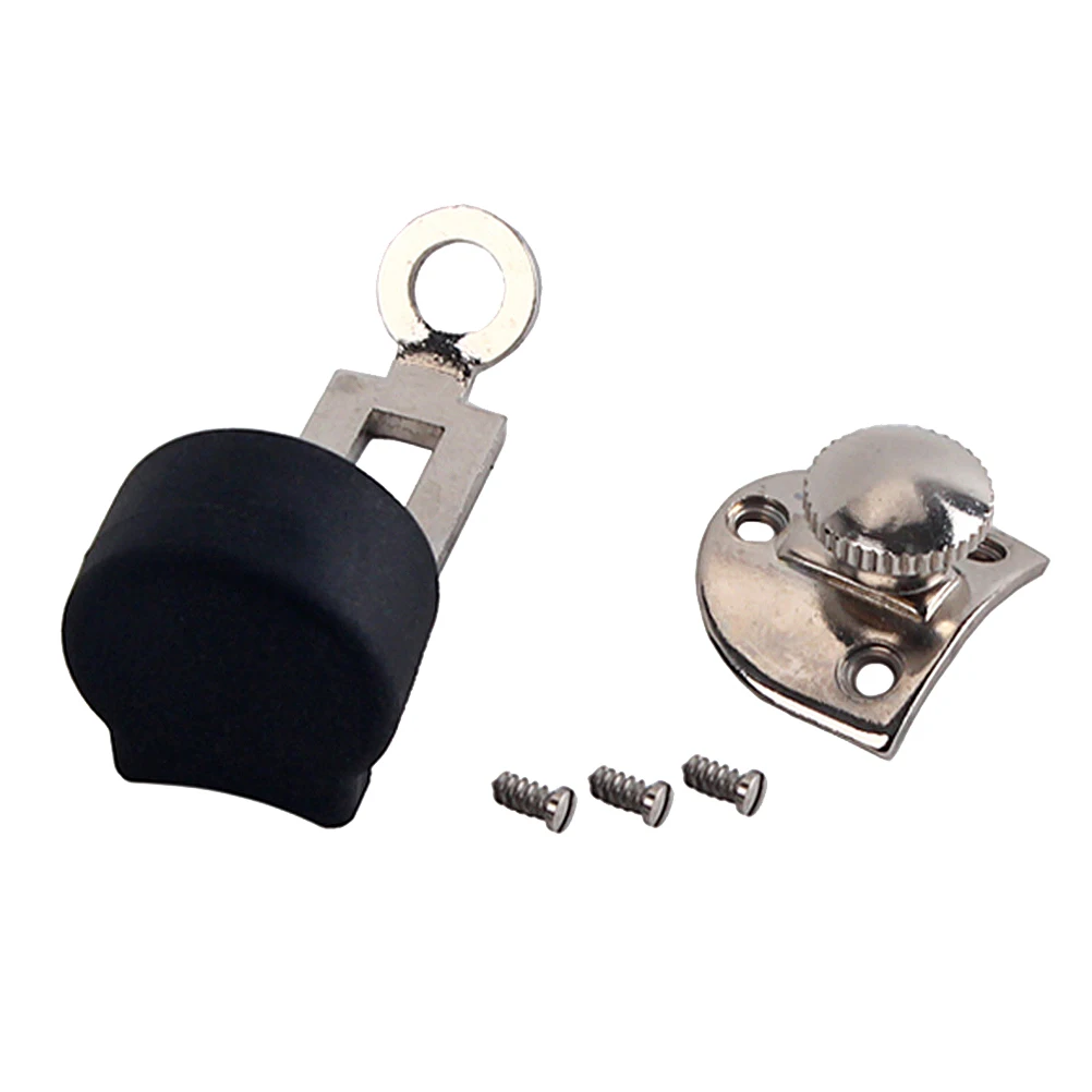 

1 Set Clarinet Thumb Rest Finger Protector with Screws Clarinet Parts Woodwind Replacement Parts (Black)