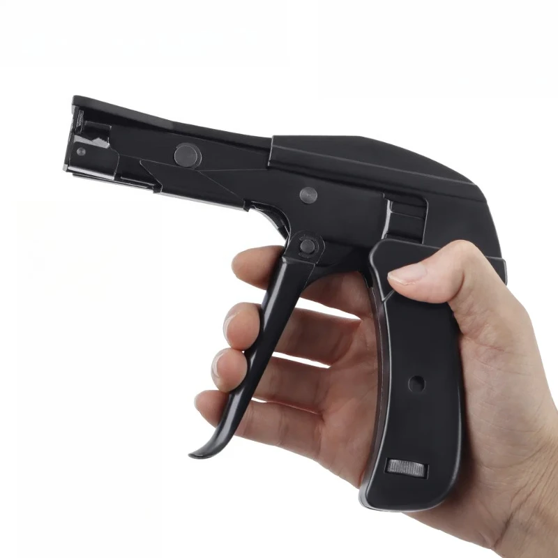 

1PC Nylon Cable Ties Gun Ratchet Zip Tie Tool 1.8-6.5mm Wide Range Special Fastening & Cutting Tool Adjustable Tension Hand Tool