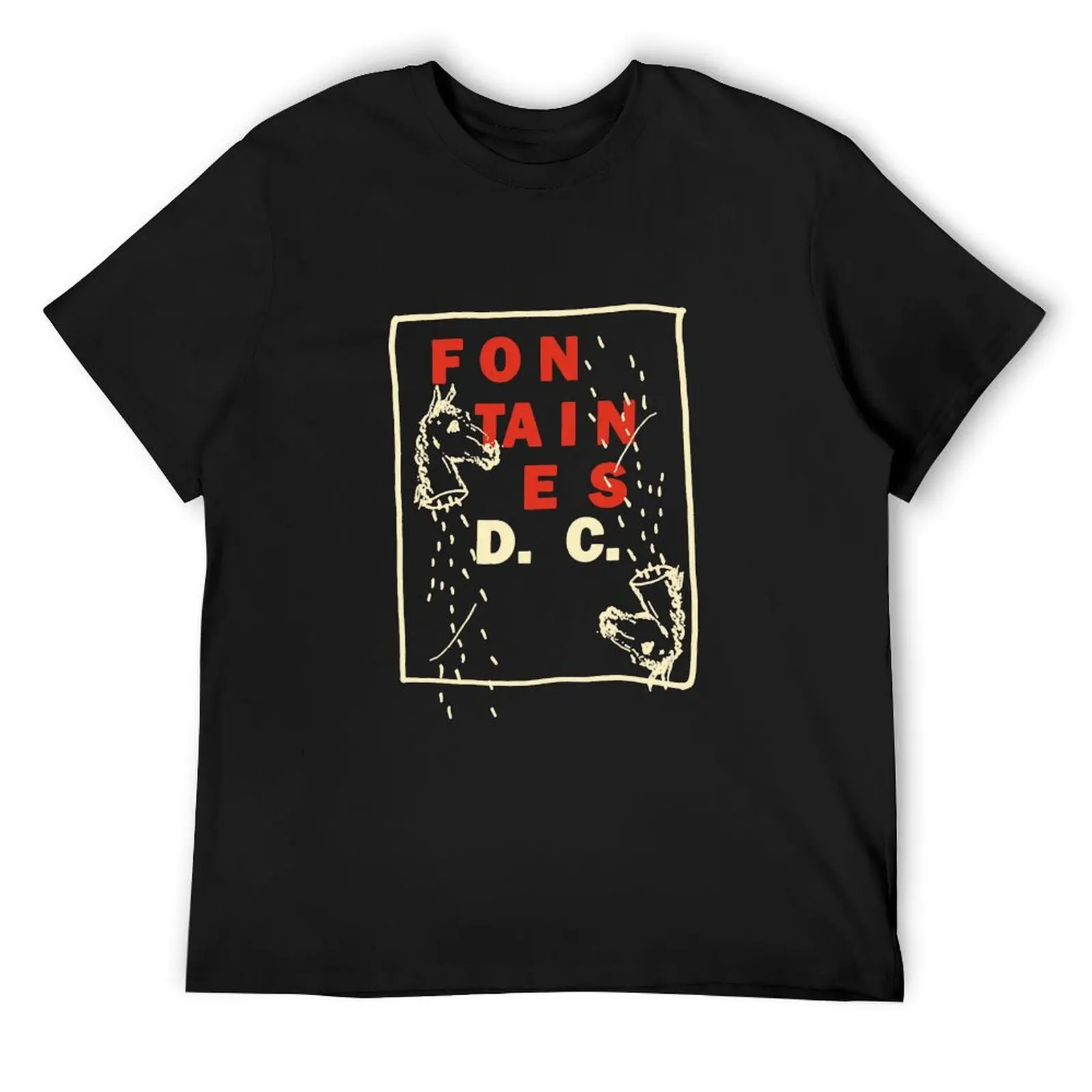 Onedos FONTAINES Show D-C- American DC Tour 2020 T-Shirt T-Shirt plus sizes blanks Men's cotton t-shirt