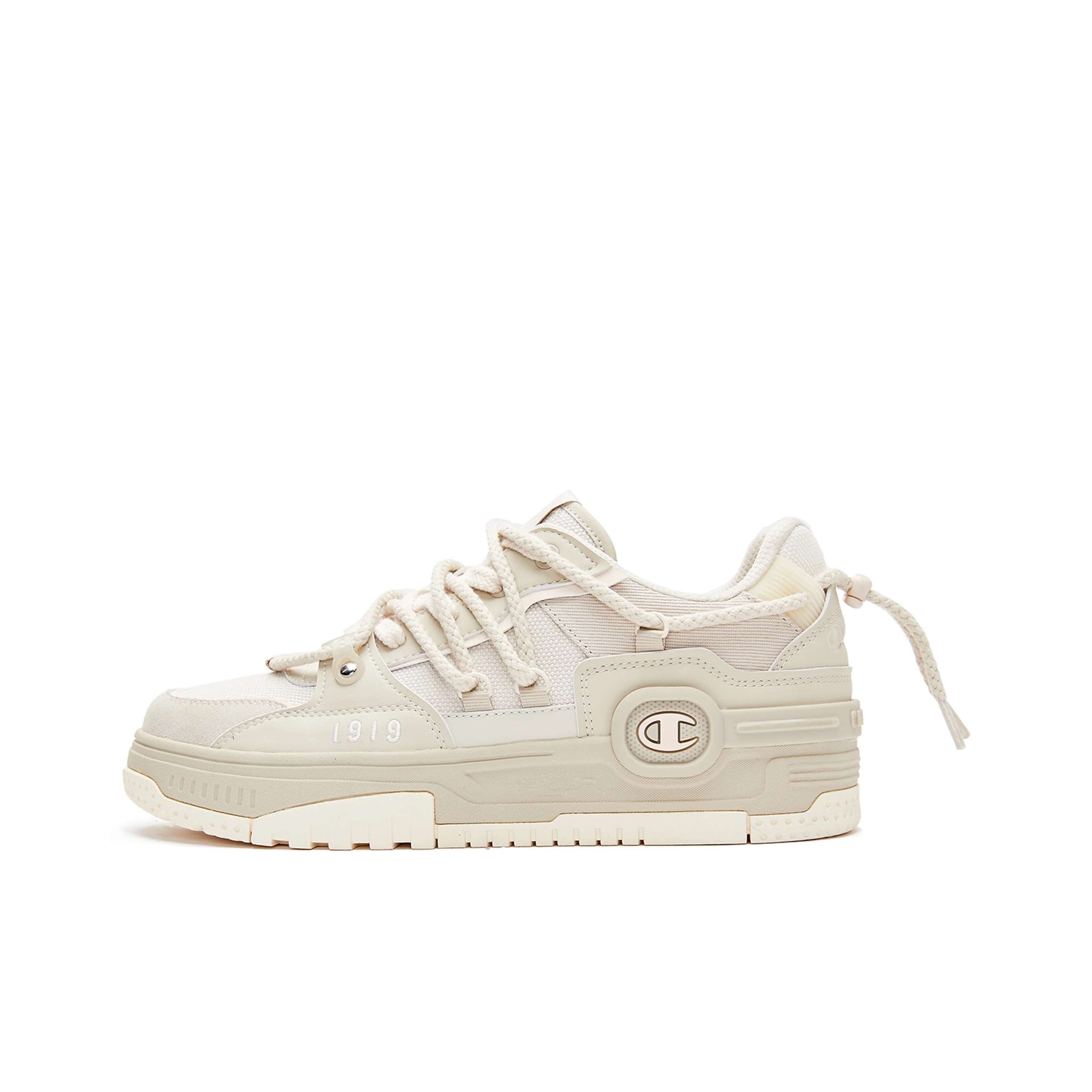 Chaussures de skateboard Champion Essentials Collection Bumper V1 pour hommes Oat Eggnog U3AFCTM11F1