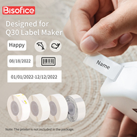 Thermal Printing Label Paper Roll for Q30 Label Maker Thermal Printer Continuous Adhesive Tag Waterproof Oil-Proof Price Name