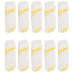 10 Pcs 4 Inch Paint Roller Naps for Brush Wall Painting Supplies Cover Small Tools Kit Frame Rollers