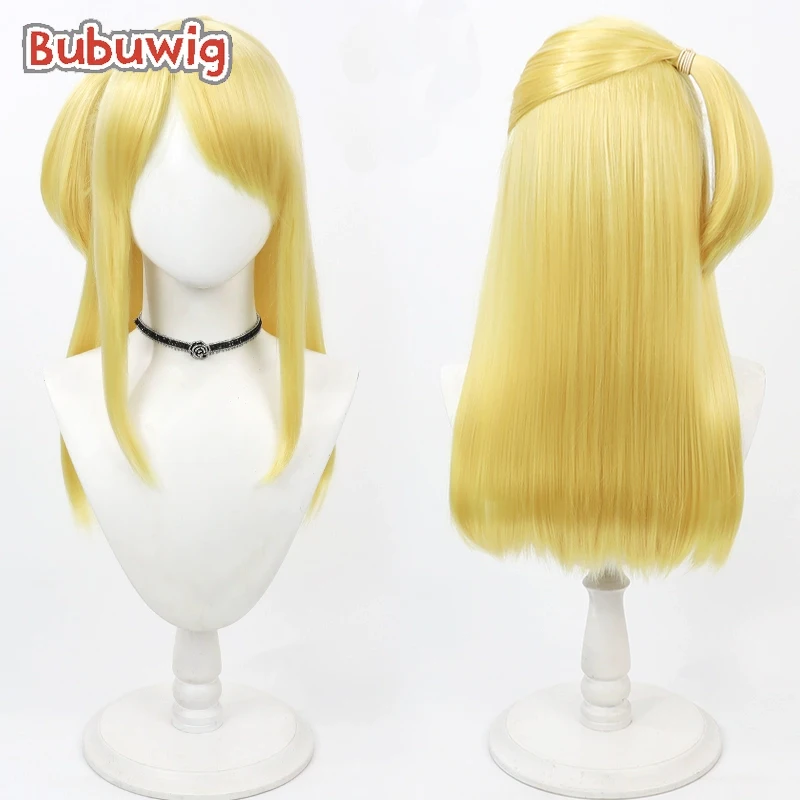 

Bubuwig Synthetic Hair Lucy Heartfilia Cosplay Wigs Fairy Tail Lucy Heartfilia 65cm Long Straight Blonde Cos Wig Heat Resistant