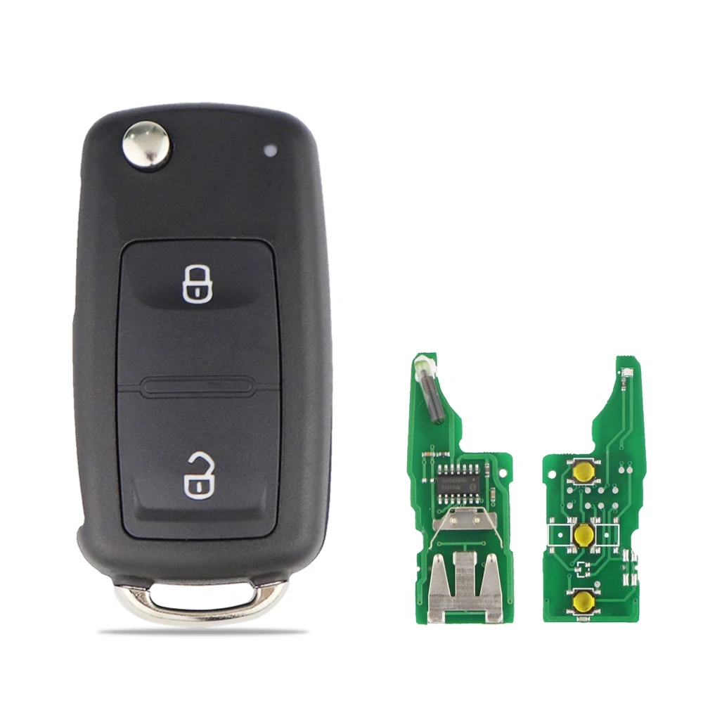 YIQIXIN Smart Remote Flip Key 434MHz ID48 Chip For Volkswagen VW Beetle Caddy Eos Golf Jetta Polo Scirocco Tiguan 5K0 837 202AD