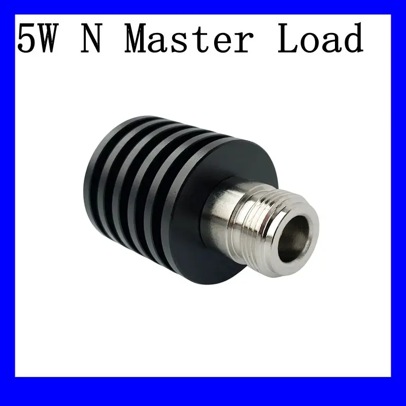 5W N Female Plug RF Coaxial Termination Dummy Load 3GHz/4GHZ/6GHZ 50ohm Nickel Plated Cap Connectors Accessories