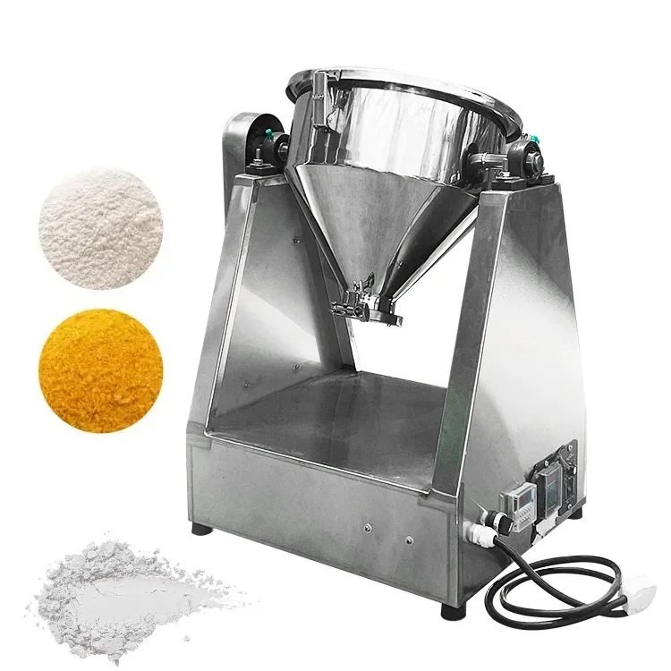 

Laboratory mixing food dry rotary machine seasoning spice powder mixer