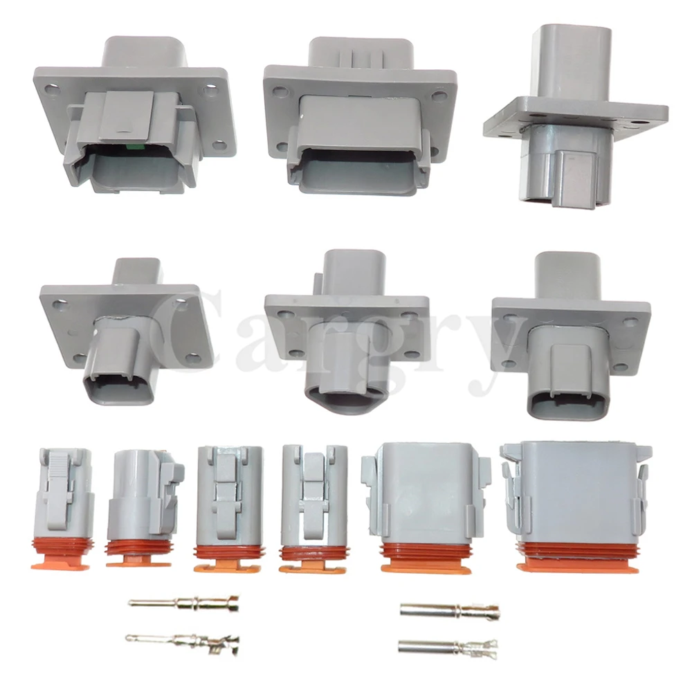 1 Set 2/3/4/6/8/12P DT06-2S DT04-2/3/4/6/8/12P-L012 AC Assembly Car Electrical Connector with Board Socket Waterproof Plug - Image 4