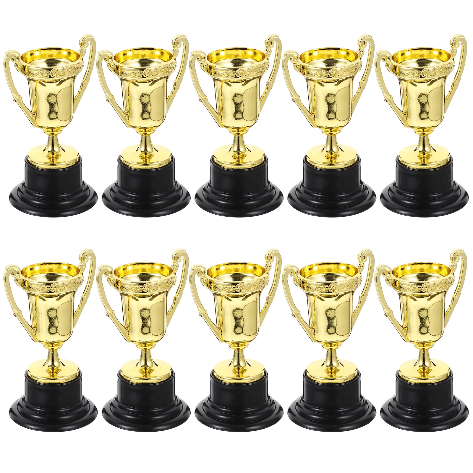 

10 Pcs Children Award Trophy Toy Reward Prizes Plastic Game Party Favors Kids Classroom Supplies Mini Base Decor