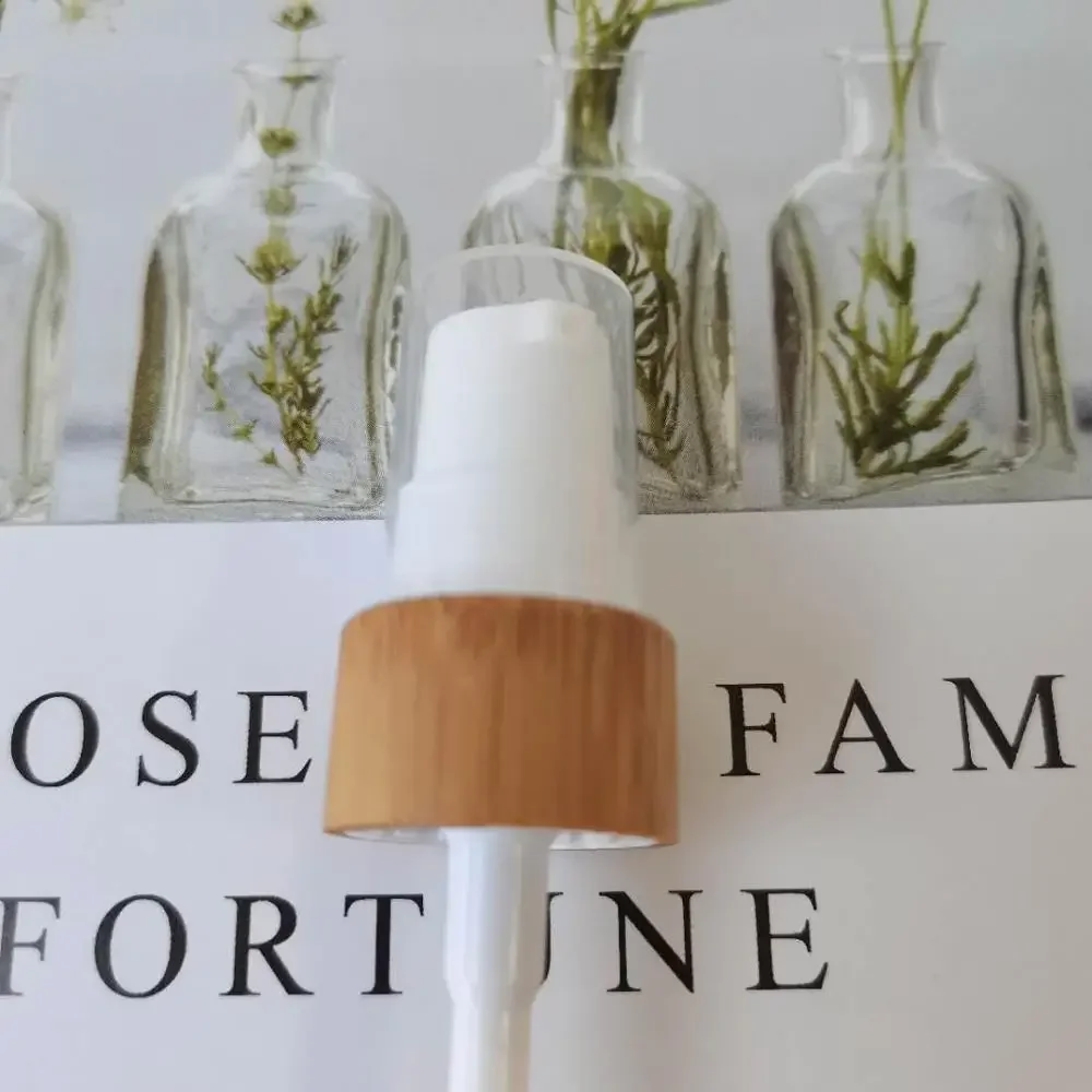 

New Design Customized bamboo wood head lid Essential Oil for dropper /lotion/spray /screw bottles cosmetic containerpackagingcap
