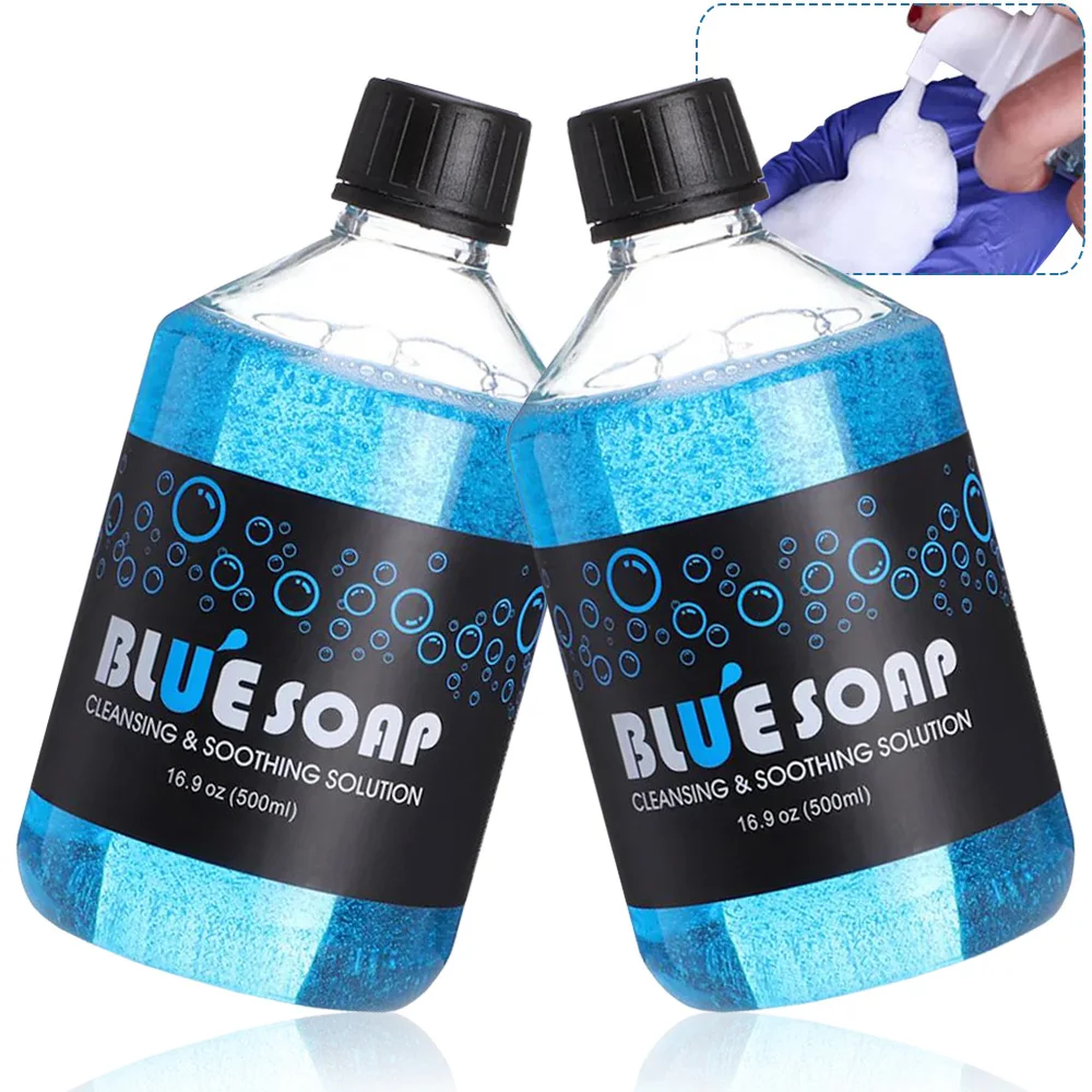 

500/40ml Tattoo Blue Soap Foaming Pot Tattoo Cleaning Tool Kit Tattoo Soothing Aftercare Solution Liquid Soap Tattoo Accessories