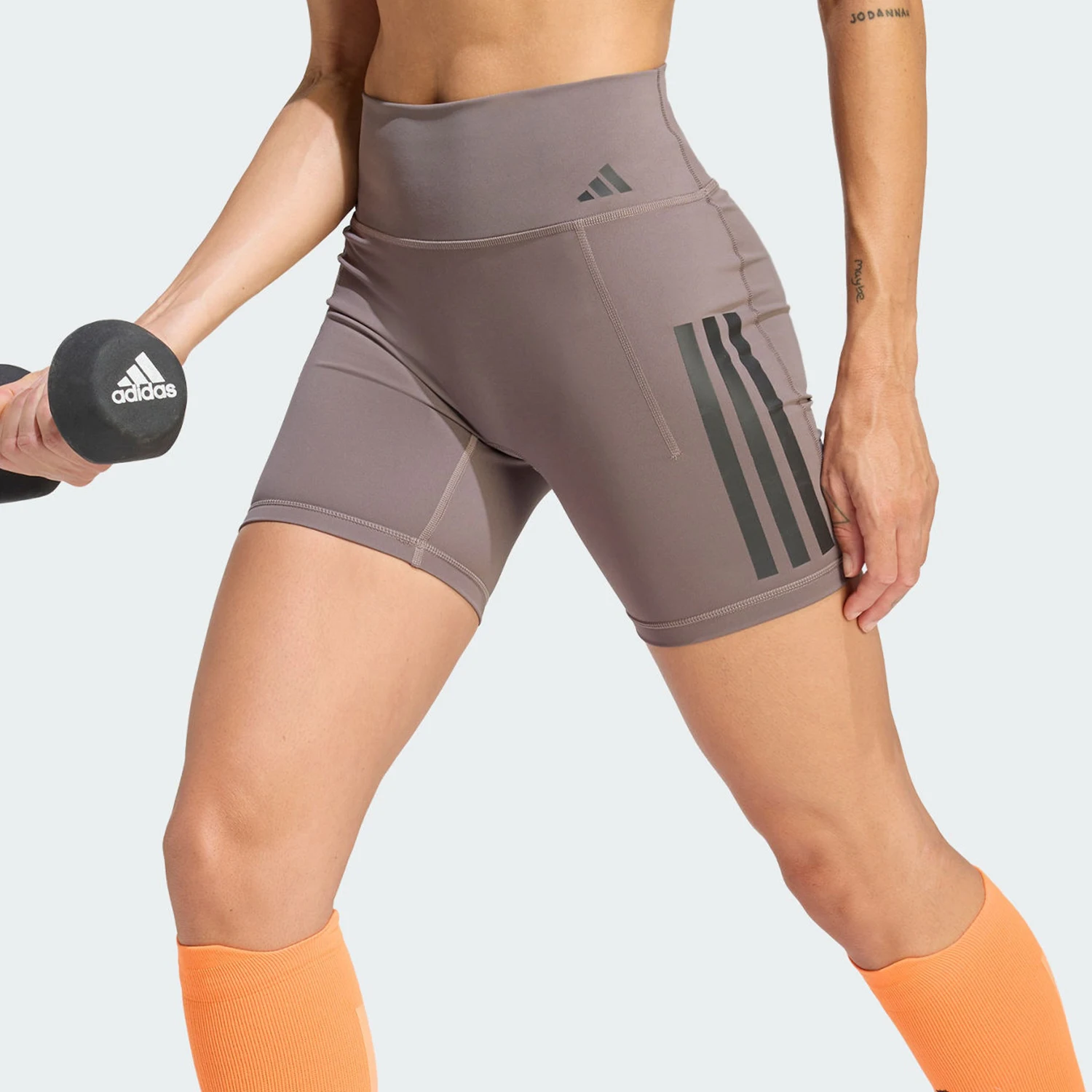 adidas-optime-short-de-sport-gris-violet-pour-femme-authentique-neuf-jz1099