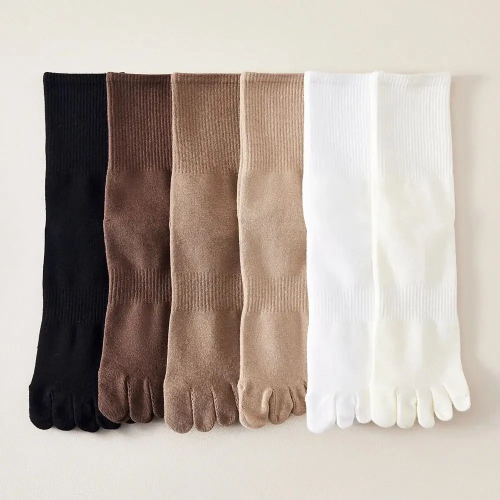 

With Separate Fingers Five Finger Socks Thin Anti Friction Low Cut Ankle Sports Socks Short Tube Breathable Cotton Toe Socks Men