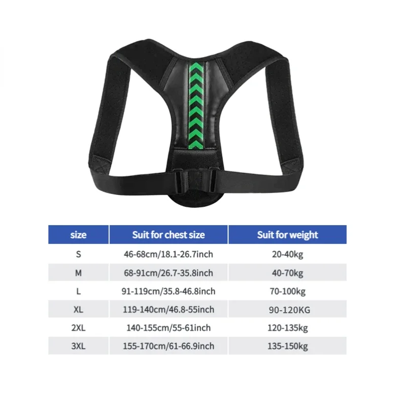 Adjustable Belt Back Shoulder Posture Corrector Clavicle Spine Support Home Office Sport Upper Back Neck Brace Reshape Your Body