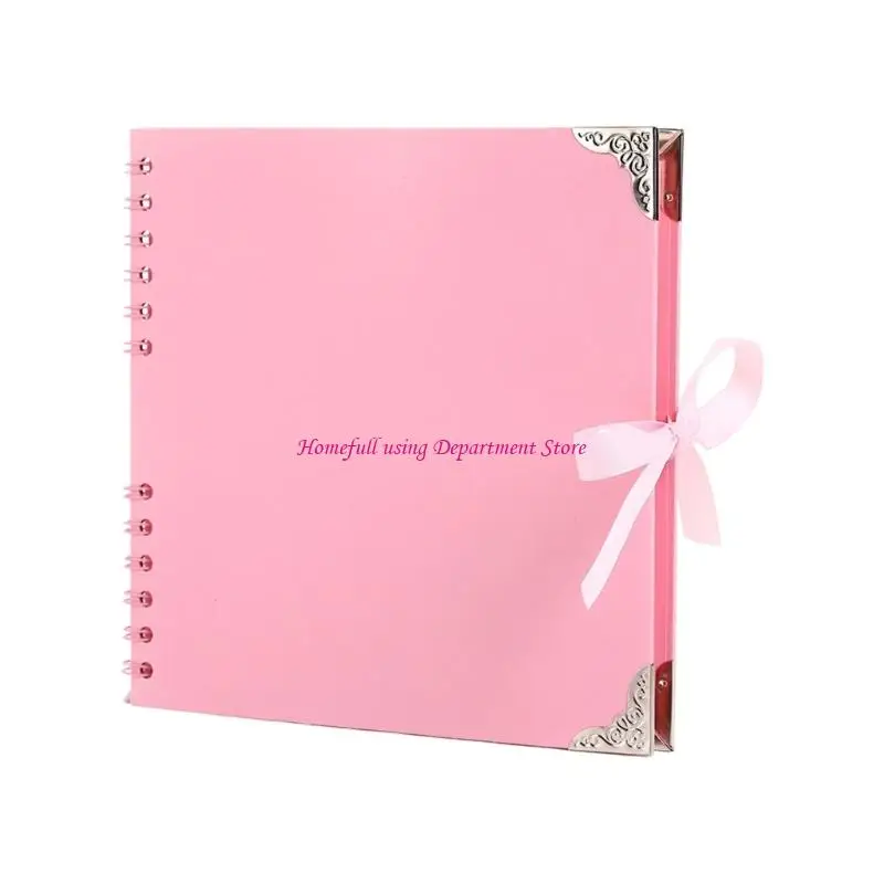 Scrapbook-Album, Hardcover, Kraftpapier, Fotoalbum, DIY-Erinnerungsbuch, Spiralbindung