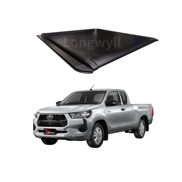 

Aluminum Rolling Lid for Toyota Hilux Revo Heavy-Duty Waterproof Roller Topper Roll N Lock