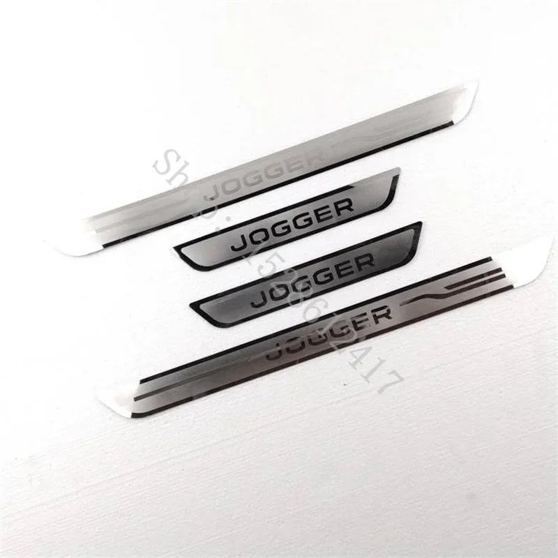 Stainless Scuff Plate Door Sill Entry Guards Trim Threshold Pedal Stickers Car Accessories for Dacia Jogger 2018 2019-2023