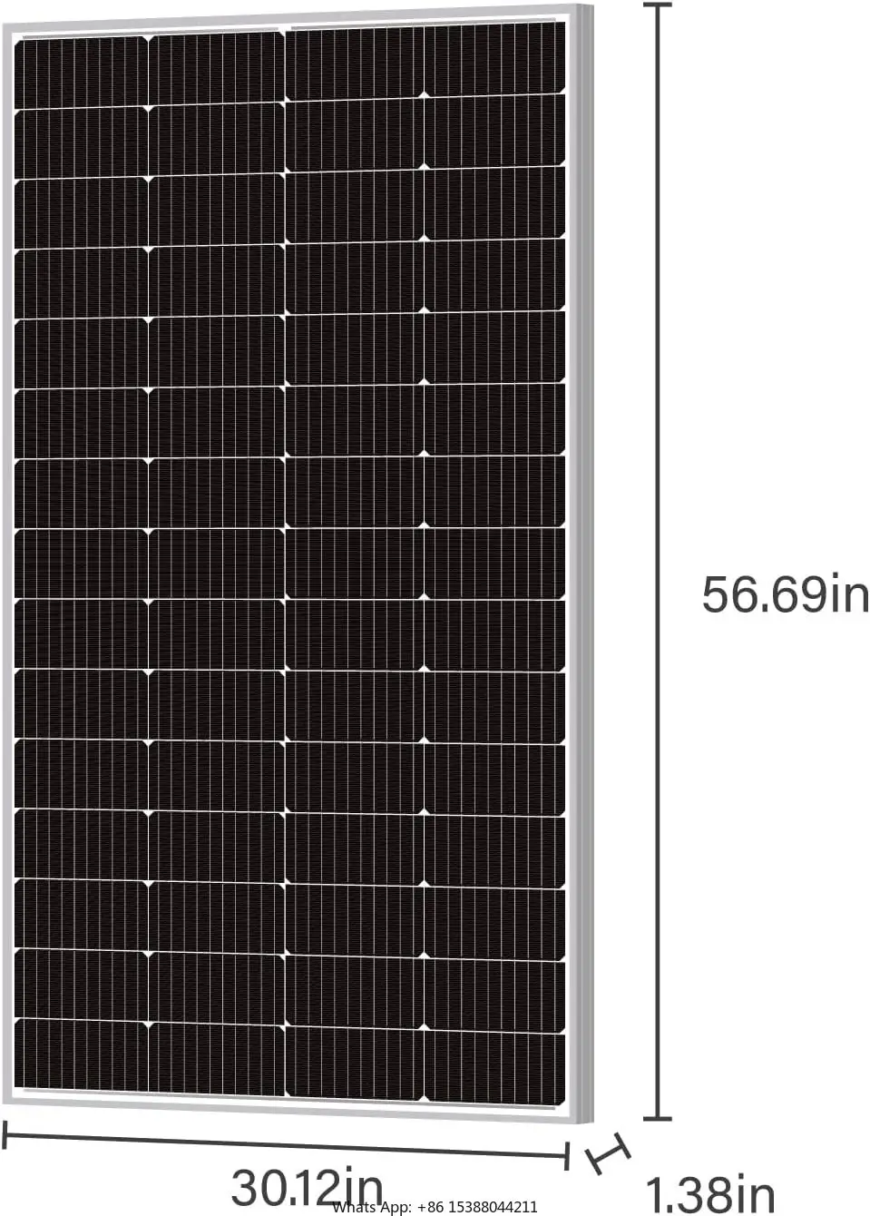 Solar Panel 10BB Cell Solar Panel 220 Watt 12V High Efficiency Mono Module RV Marine Boat Off Grid