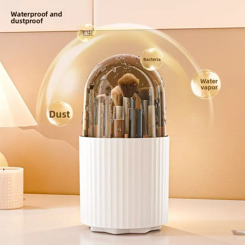 Cosmetic Organizer Large Capacity Rotating Pen Holder Dresser Makeup Brushes Lipstick Eyebrow Pencil Storage Tube