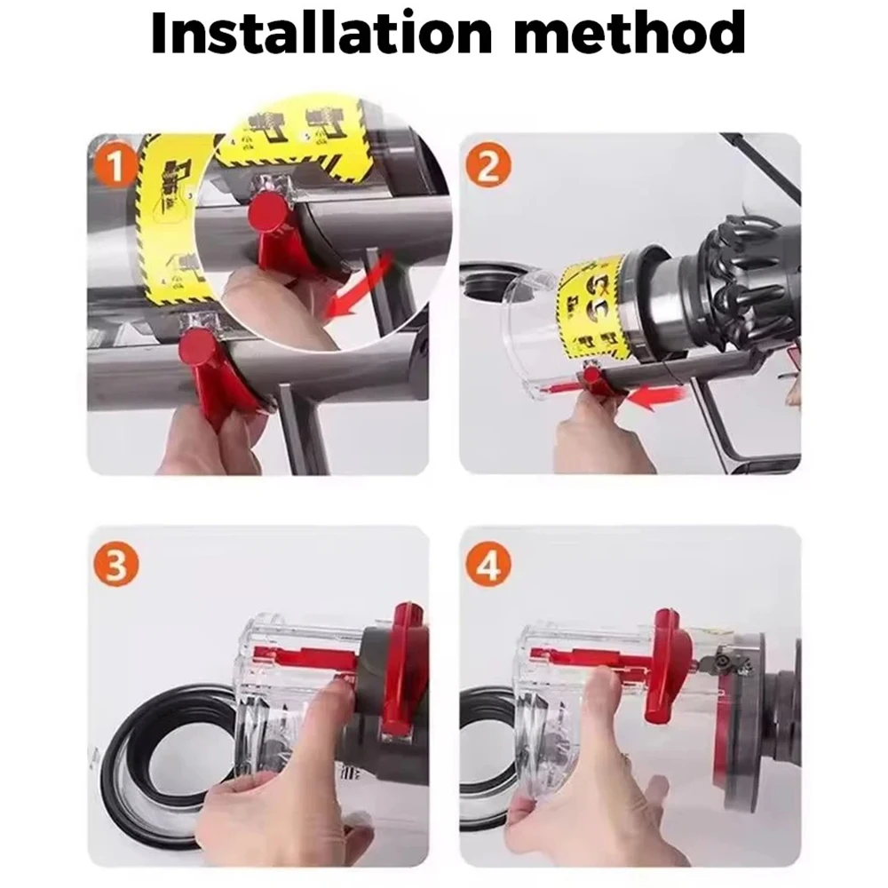 Für Dyson V6 DC V7 V8 V10 V11 V12 V15 Digital Slim Staubsauger: Ersatzteile für Staubbehälter und Deckel, Dichtungsring für den Basisdeckel. – Detail 7